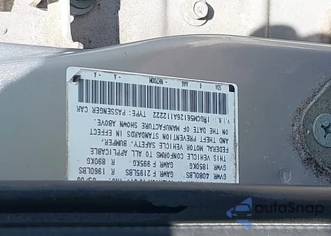 2006 Honda Accord 2.4 Vp из США, поврежденный, VIN 1HGCM56126A112222